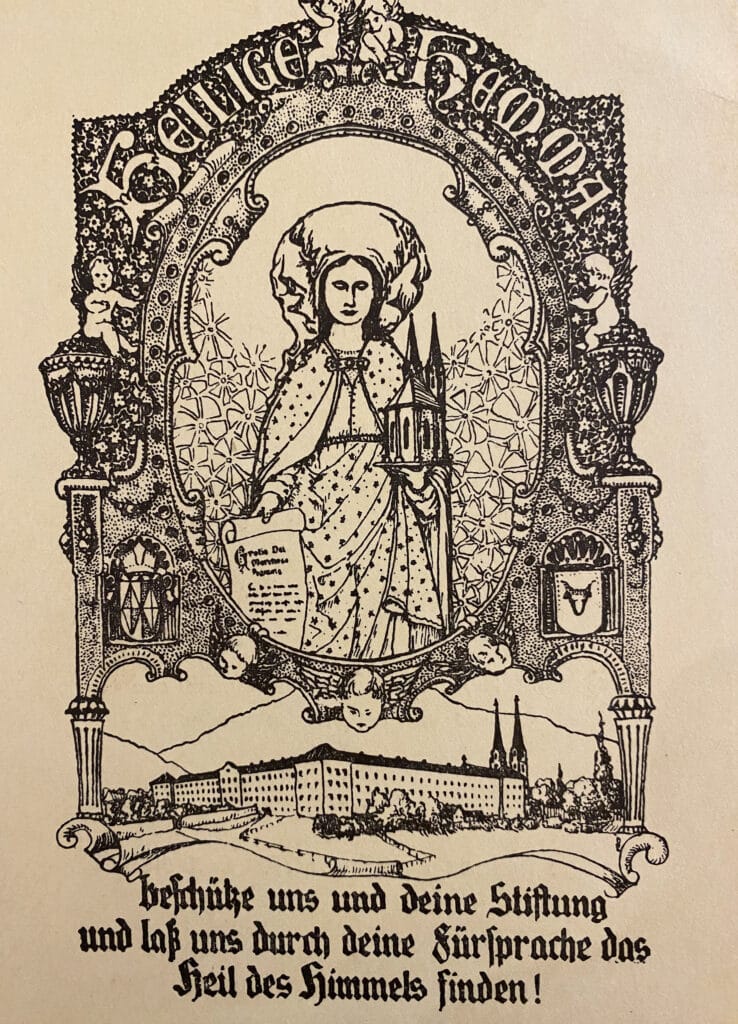 Greeting card St Hemma of Gurk by Father Erwin Ehweiner OSB