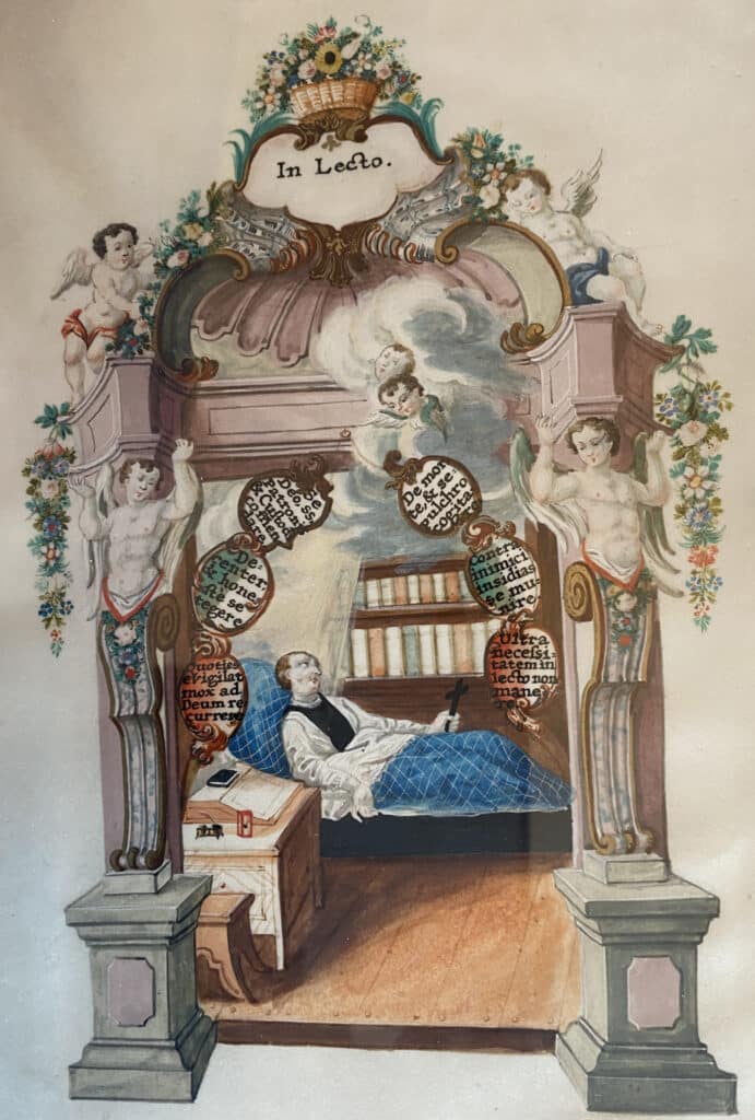 Tempera painting - frater Simeon Grillenauer
